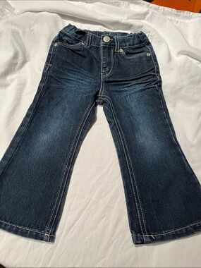 2T Cherokee Dark Blue Stretch Bootcut Jeans for Kids